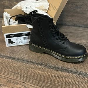Kids, size 3, Black Dr Martens. New!